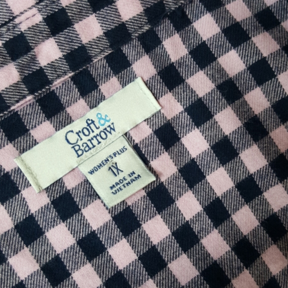 Croft & Barrow Flannel Shirt - Picture 6 of 9